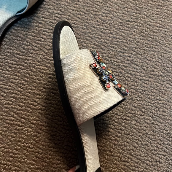 Tory Burch Ines Embellished Slides - Picture 10 of 12